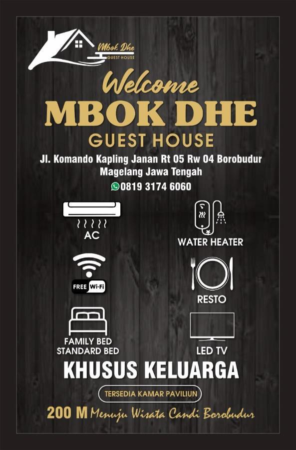 Penginapan & Guest House Mbok Dhe Borobudur Magelang Exteriör bild